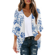 Women's Airy Kimono Lightweight Fabric Stylish Print