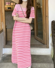Adeline | Summer dress with striped t-shirt