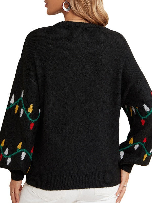 Women's Cozy Christmas Sweater Warm Knit Casual Style