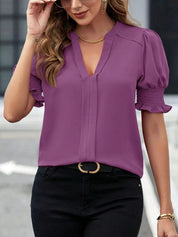 Maria | Elegant blouse with gathered sleeves