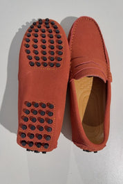 Italian-style suede loafers
