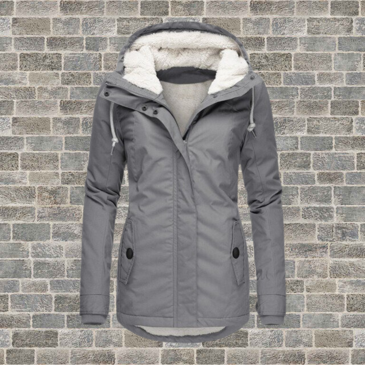 Winnie | Stylish and warm lined cotton coat 0