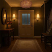 Wireless Wall Sconce Lights with Remote Control - 2-Pack Fabric Shade Dimmable Wall Lamps for Bedrooms and Hallways 2