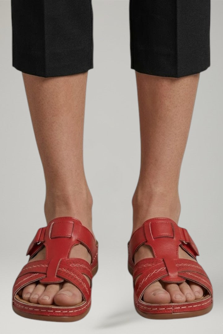 Women Orthopedic Sandals with Arch Support Open Toe Adjustable Straps 0