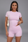 Women Two-Piece Set with Cropped Top and High Waist Shorts for Summer 5