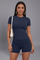 Women Two-Piece Set with Cropped Top and High Waist Shorts for Summer 8