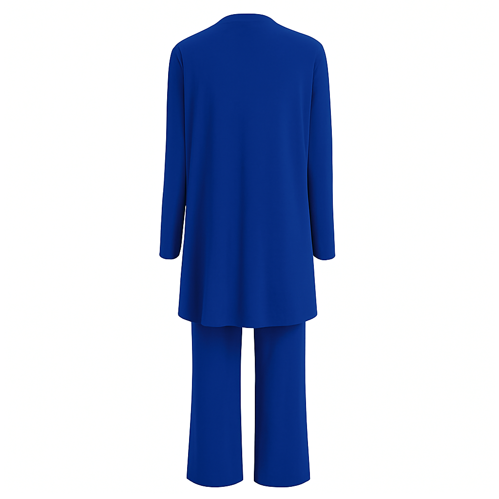 Women's 3-Piece Cardigan Set with Wide Leg Trousers for Versatile Styling 7