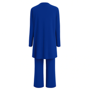 Women's 3-Piece Cardigan Set with Wide Leg Trousers for Versatile Styling 7