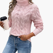 Women's Cable Knit Turtleneck Sweater - Cozy & Stylish Fall Sweater for Women 0