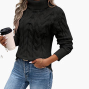 Women's Cable Knit Turtleneck Sweater - Cozy & Stylish Fall Sweater for Women 1