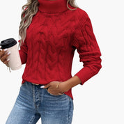 Women's Cable Knit Turtleneck Sweater - Cozy & Stylish Fall Sweater for Women 10