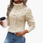 Women's Cable Knit Turtleneck Sweater - Cozy & Stylish Fall Sweater for Women 3