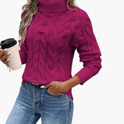 Women's Cable Knit Turtleneck Sweater - Cozy & Stylish Fall Sweater for Women 6