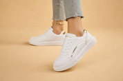 Women's Casual Platform Sneakers Comfortable Faux Leather 1