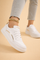 Women's Casual Platform Sneakers Comfortable Faux Leather 2