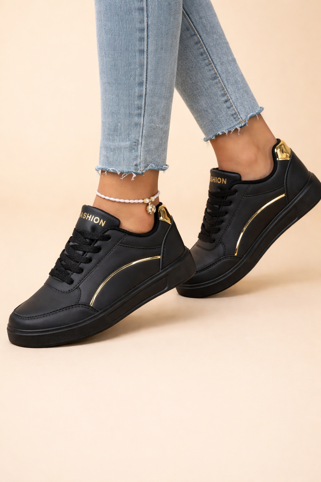 Women's Casual Platform Sneakers Comfortable Faux Leather 4