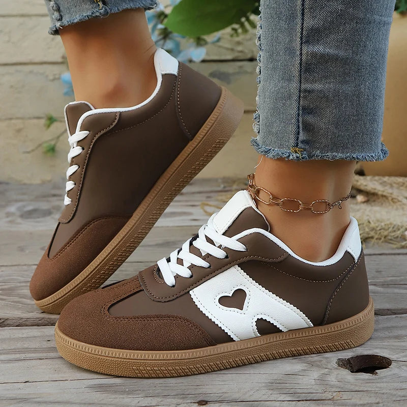 Women's Casual Sneakers Comfortable Lightweight Faux Synthetic 4