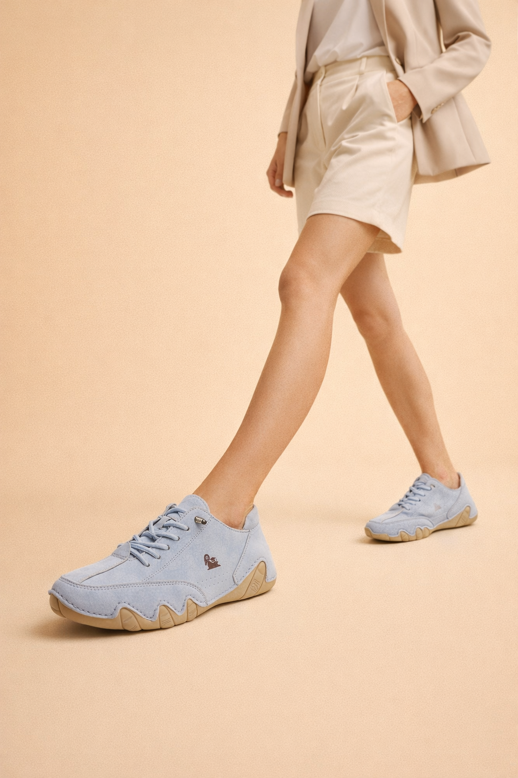 Women's Casual Sneakers Comfortable Suede Leather Breathable Walking Shoes 10