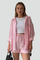 Women’s Casual Two-Piece Set with Button Shirt and Drawstring Shorts 12