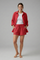 Women’s Casual Two-Piece Set with Button Shirt and Drawstring Shorts 13