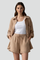 Women’s Casual Two-Piece Set with Button Shirt and Drawstring Shorts 6