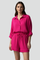 Women’s Casual Two-Piece Set with Button Shirt and Drawstring Shorts 9