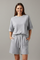 Women’s Casual Two-Piece Set with Crop Top and Drawstring Shorts for Summer 2