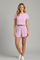 Women’s Casual Two-Piece Set with Cropped T-Shirt and Elastic Waist Shorts 0