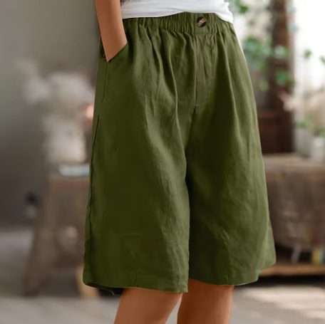 Women's Comfort Shorts - Flattering Fit, Relaxed Cut, All-Day Wear, Versatile Summer Style 0
