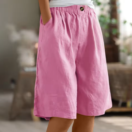 Women's Comfort Shorts - Flattering Fit, Relaxed Cut, All-Day Wear, Versatile Summer Style 4