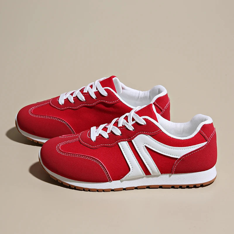 Women's Comfortable Lace-Up Sneakers Versatile Synthetic 2