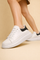 Women's Comfortable Platform Sneakers Synthetic Leather Modern Design 1