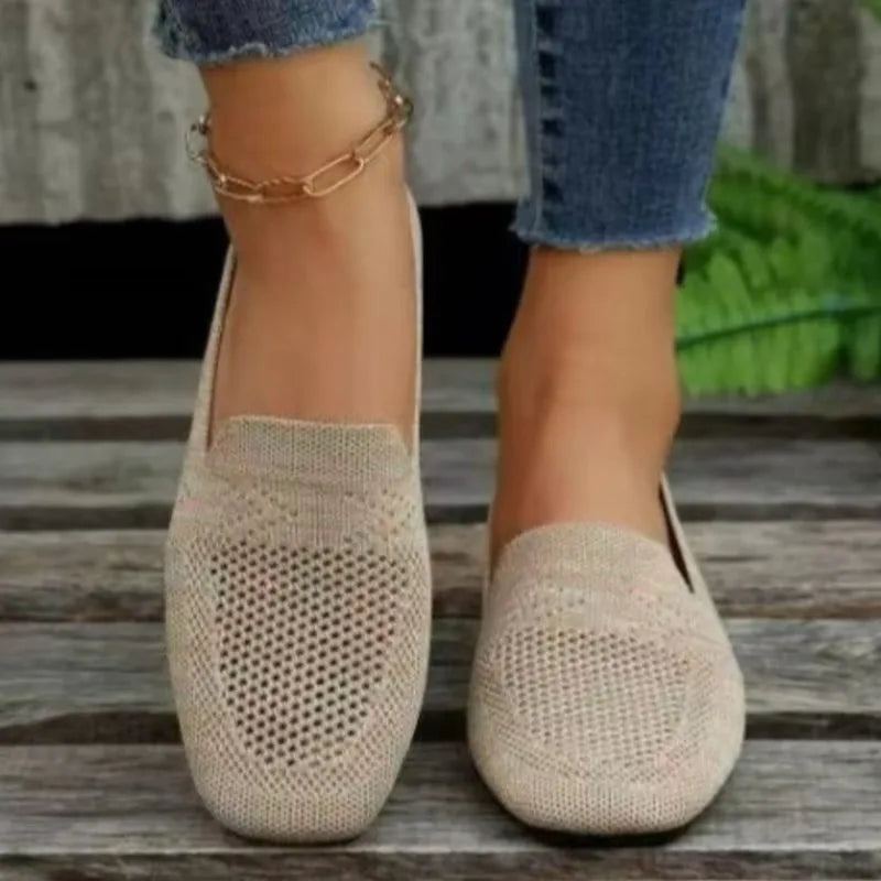 Women's Comfortable Slip-On Ballet Flats Soft Mesh 1