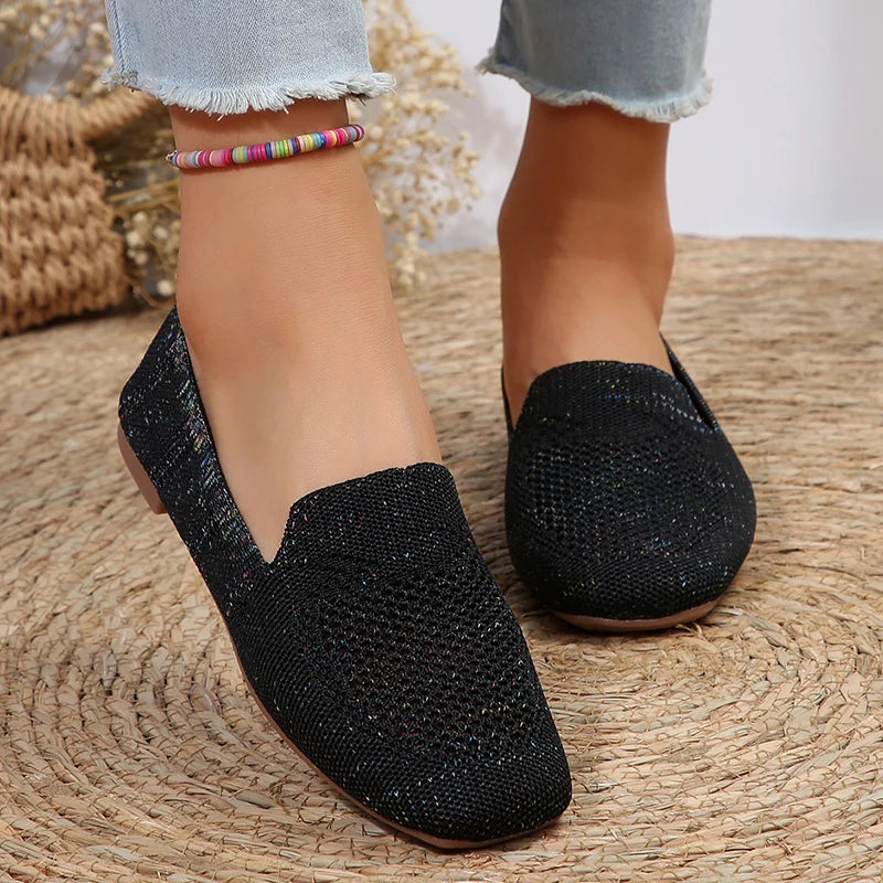 Women's Comfortable Slip-On Ballet Flats Soft Mesh 7
