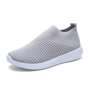 Women's Comfortable Slip-On Sneakers Breathable Knit Rubber 6