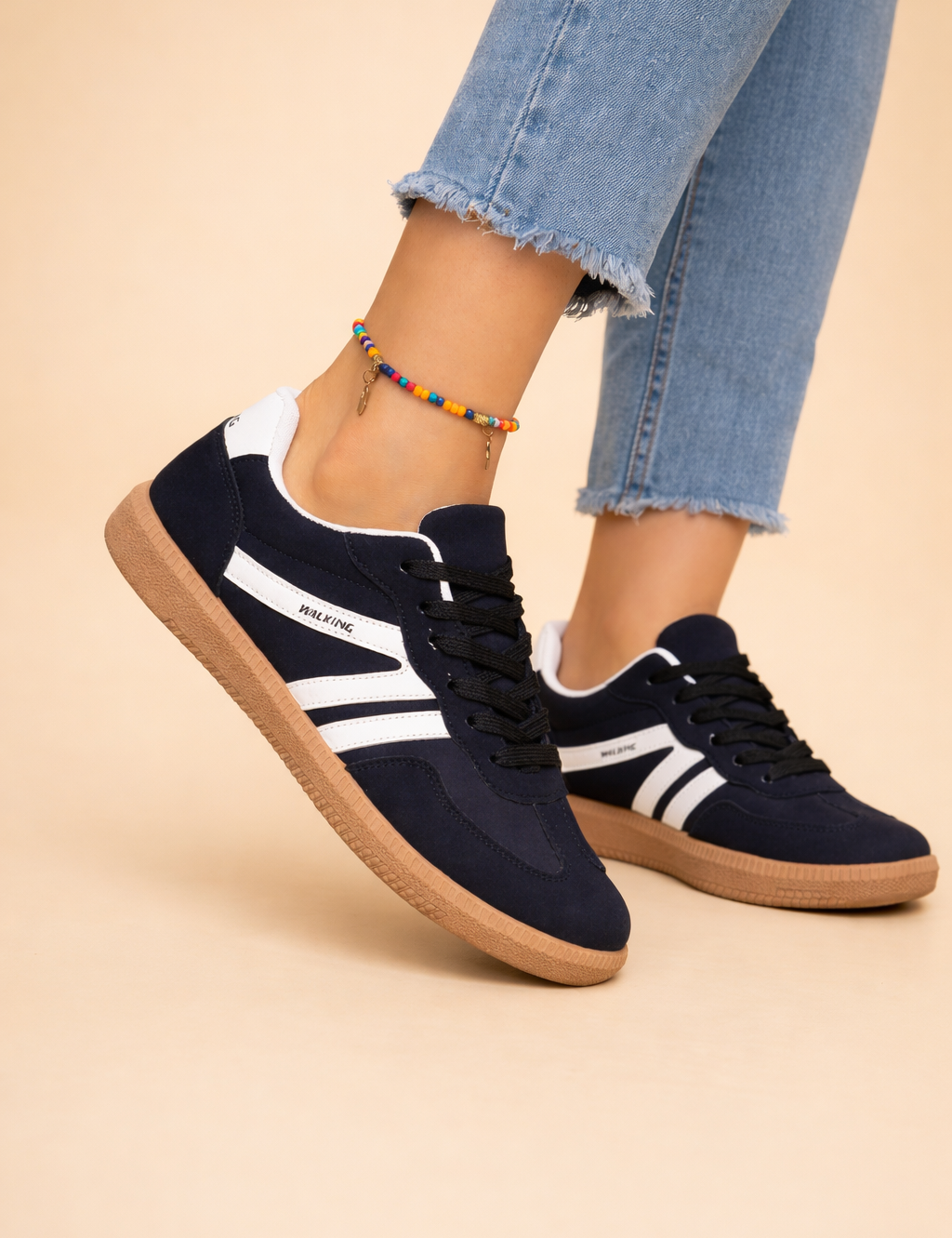 Women's Comfortable Slip-On Sneakers Trendy Design Synthetic 0