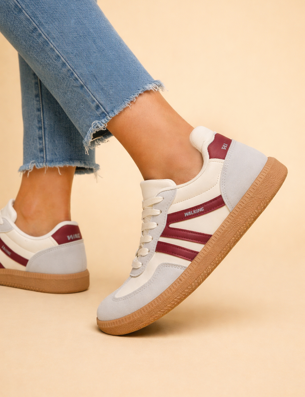 Women's Comfortable Slip-On Sneakers Trendy Design Synthetic 3