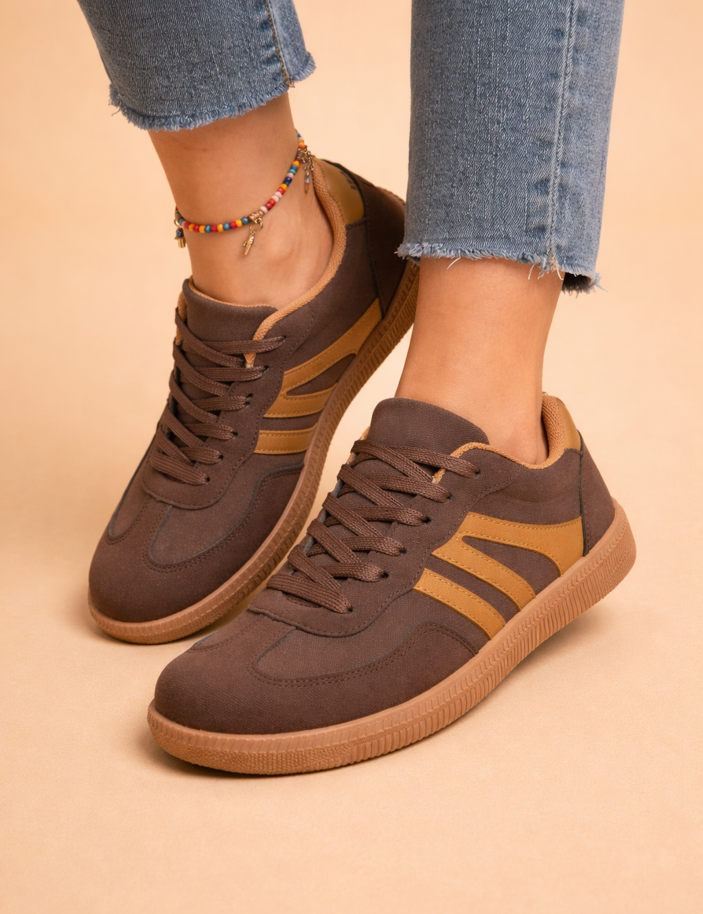 Women's Comfortable Slip-On Sneakers Trendy Design Synthetic 4