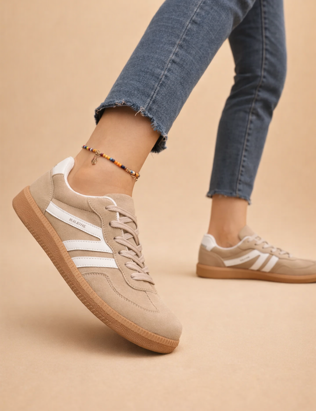 Women's Comfortable Slip-On Sneakers Trendy Design Synthetic 5