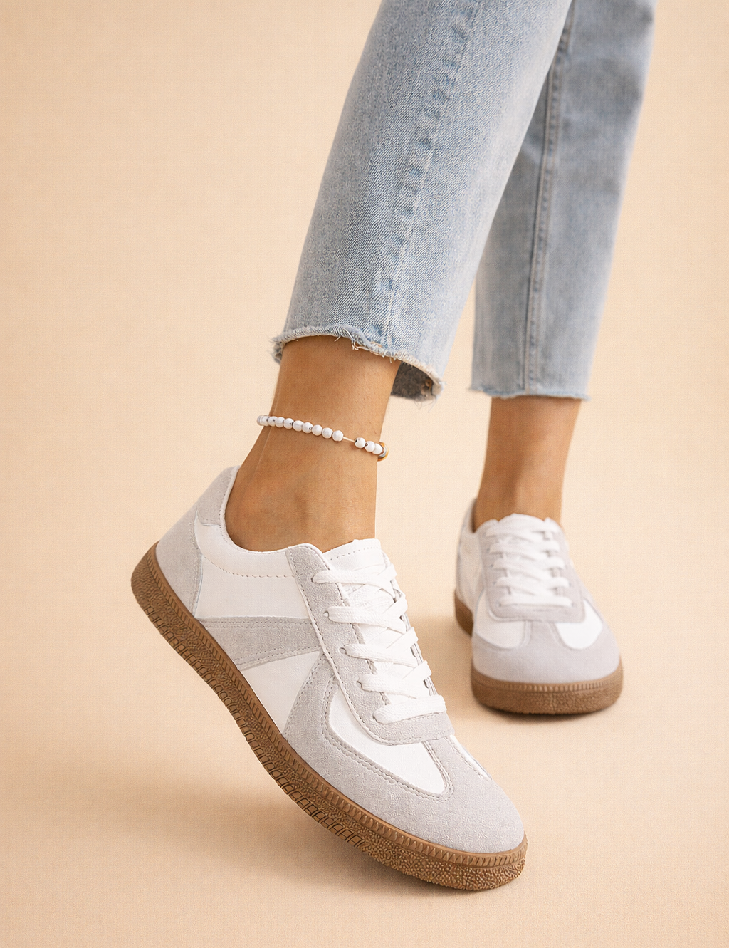 Women's Comfortable Walking Sneakers Stylish Patchwork Design Synthetic 0