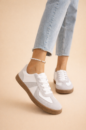 Women's Comfortable Walking Sneakers Stylish Patchwork Design Synthetic 0