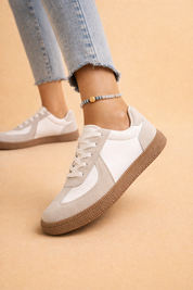 Women's Comfortable Walking Sneakers Stylish Patchwork Design Synthetic 3