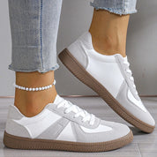 Women's Comfortable Walking Sneakers Stylish Patchwork Design Synthetic 4