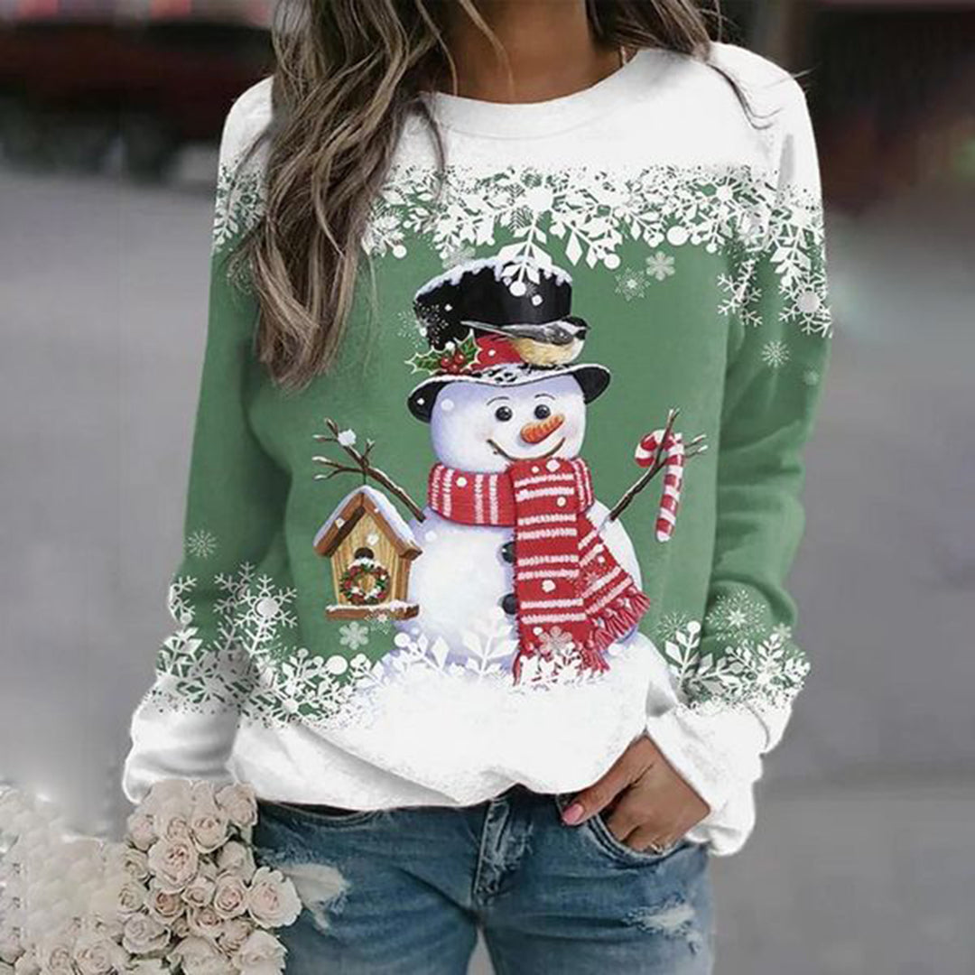 Women's Cozy Christmas Longsleeve Sweater Knit 0