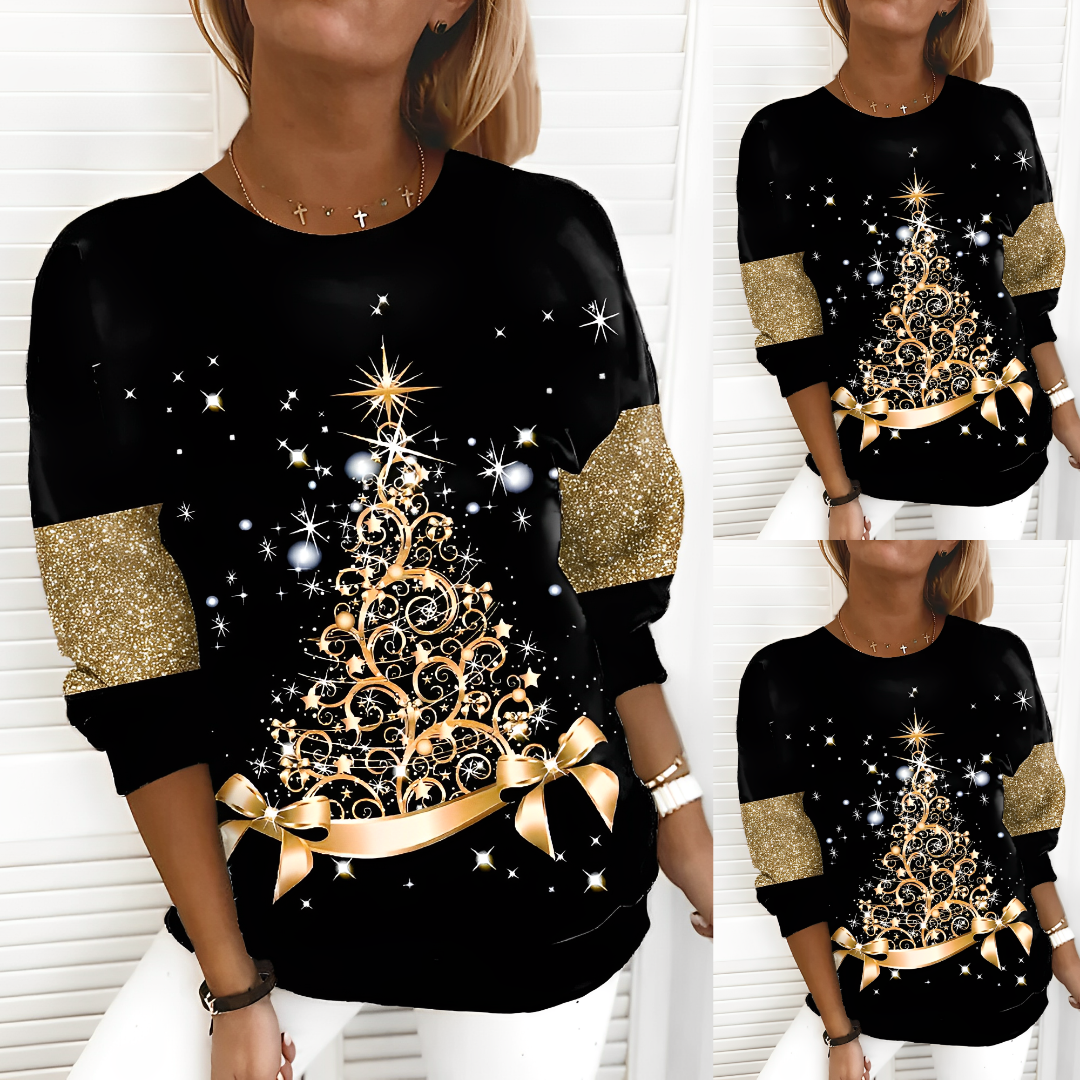 Women's Cozy Christmas Sweater Festive Design Warm Fabric 1