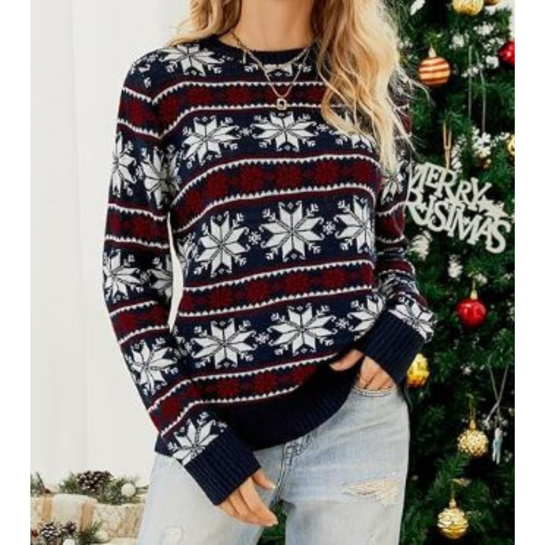 Women's Cozy Christmas Sweater Festive Knit 0