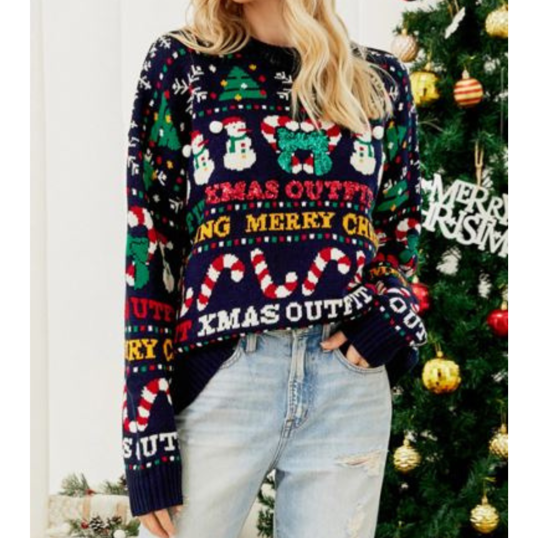 Women's Cozy Christmas Sweater Festive Knit 1