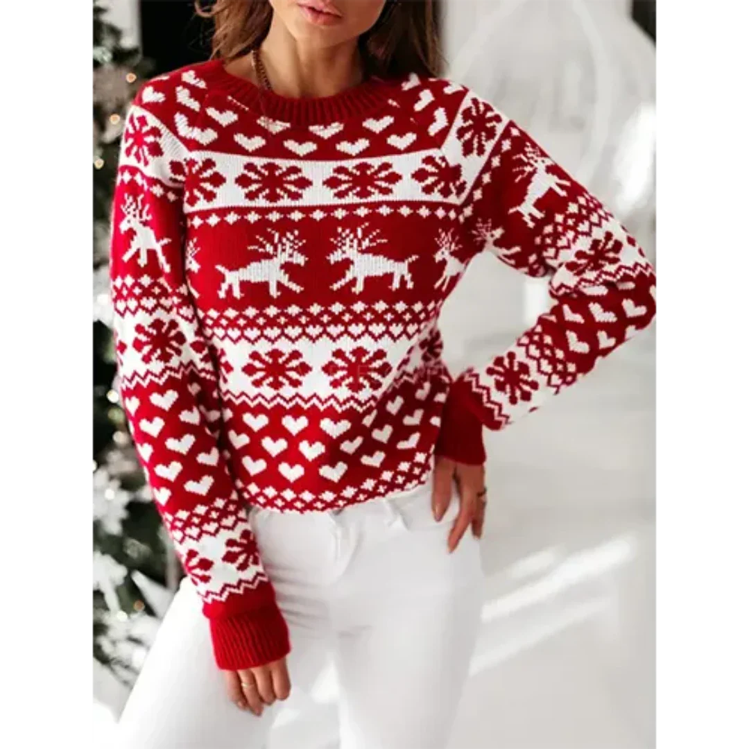 Women's Cozy Christmas Sweater Warm Knit Comfort 0