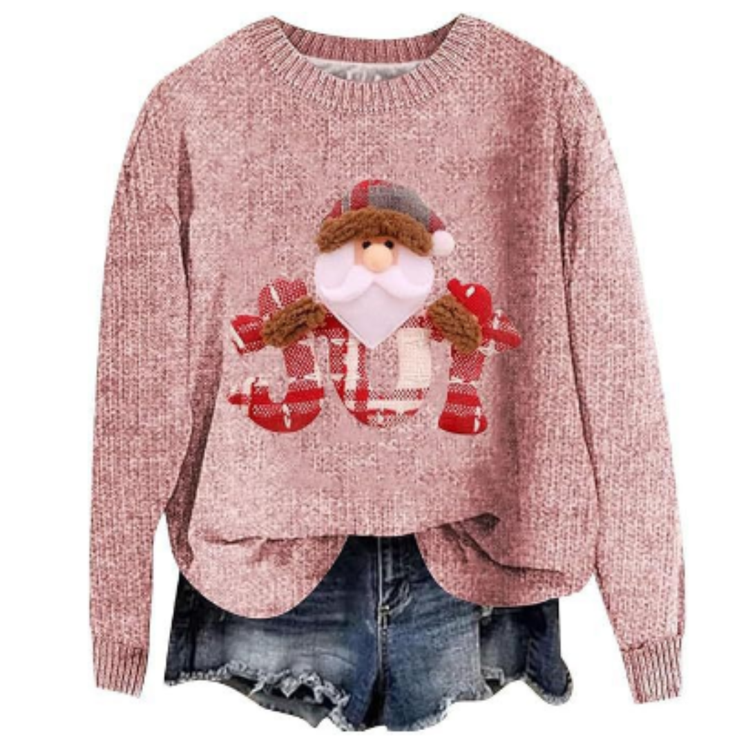 Women's Cozy Knit Long Sleeve Christmas Sweater 0