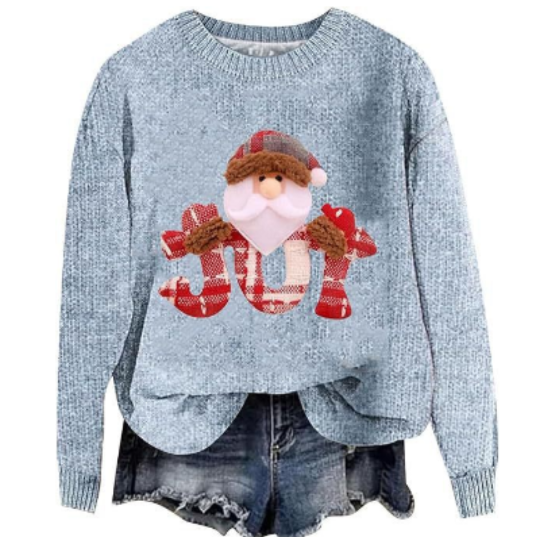 Women's Cozy Knit Long Sleeve Christmas Sweater 5